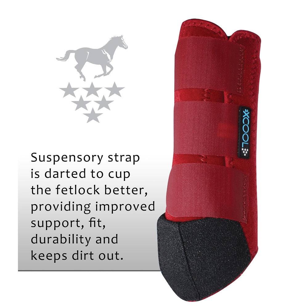Professional's Choice 2XCool protección de extremidades en caballos activos durante entrenamiento