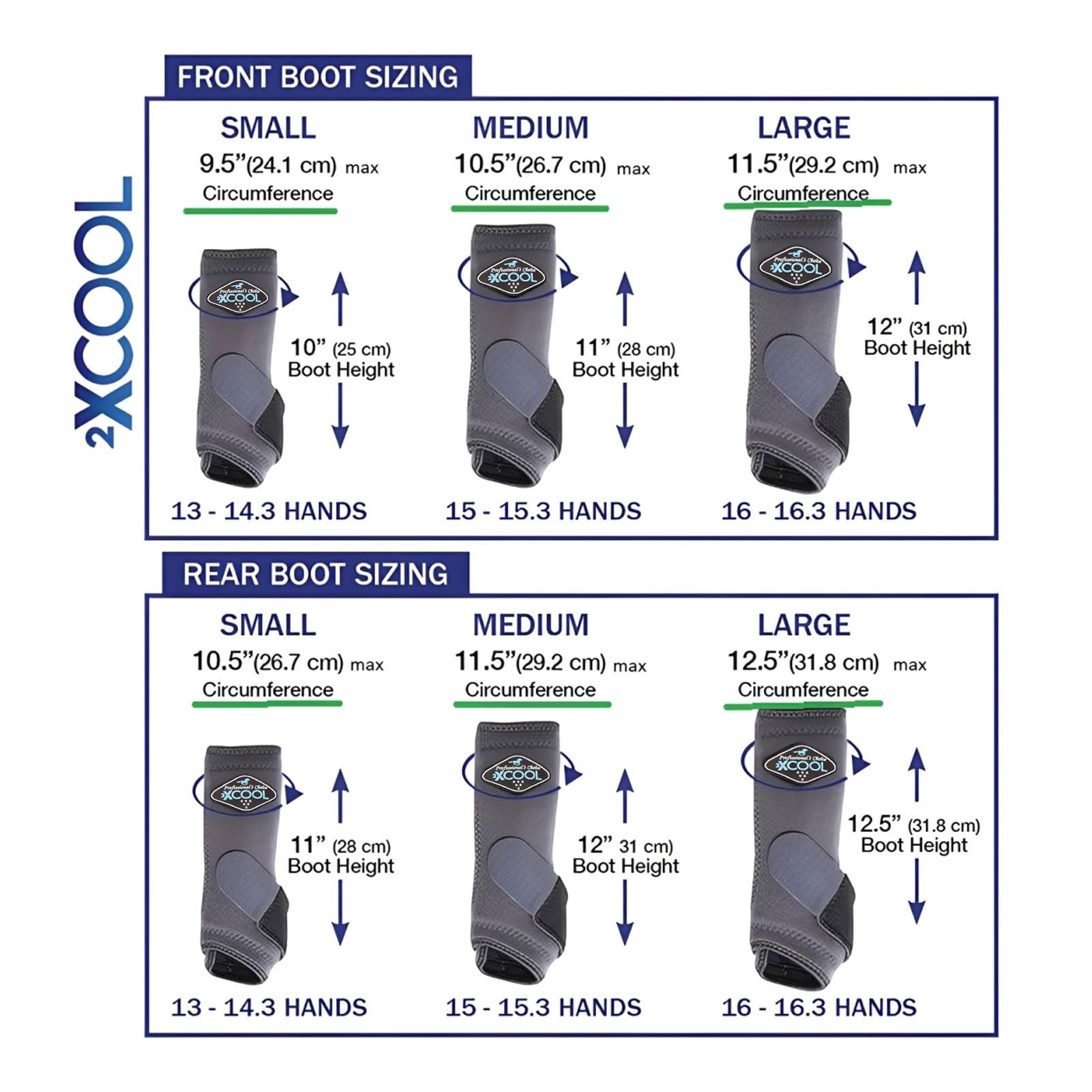 Professional's Choice 2XCool protección de piernas durante trabajo y competición