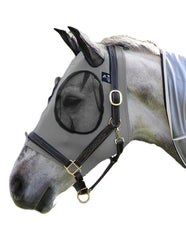 Professional's Choice Comfort Fit Fly Mask carbón, protección contra moscas y ajuste cómodo.