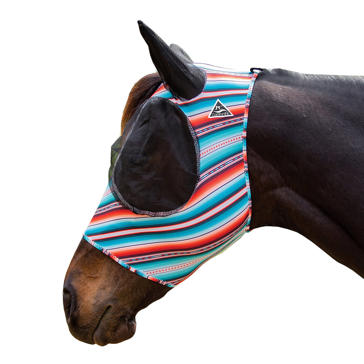 Professional's Choice Comfort Fit Fly Mask, máscara anti moscas para caballo, visión clara y ajuste cómodo.