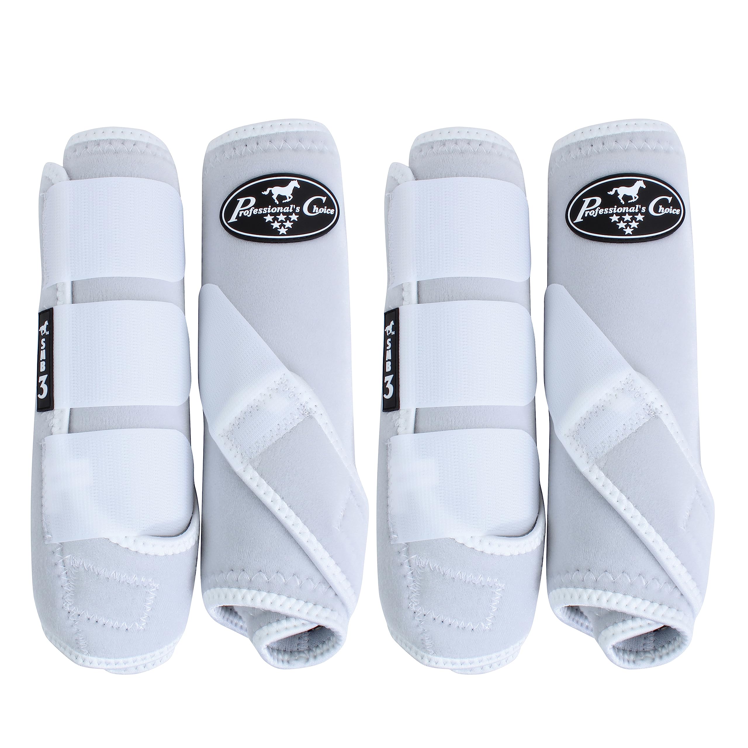 Professional's Choice SMB-3, vista frontal, protección 360° para tendones y tejidos durante el trote.