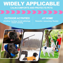 PROHEAR orejeras para perros material cómodo y banda ajustable de seguridad