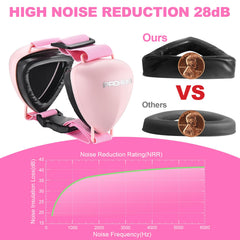 PROHEAR talla mediana para perro, color rosa, cobertura adecuada.