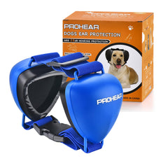 PROHEAR Ungrade GEL Pads: protector auditivo azul para perros durante tormentas.