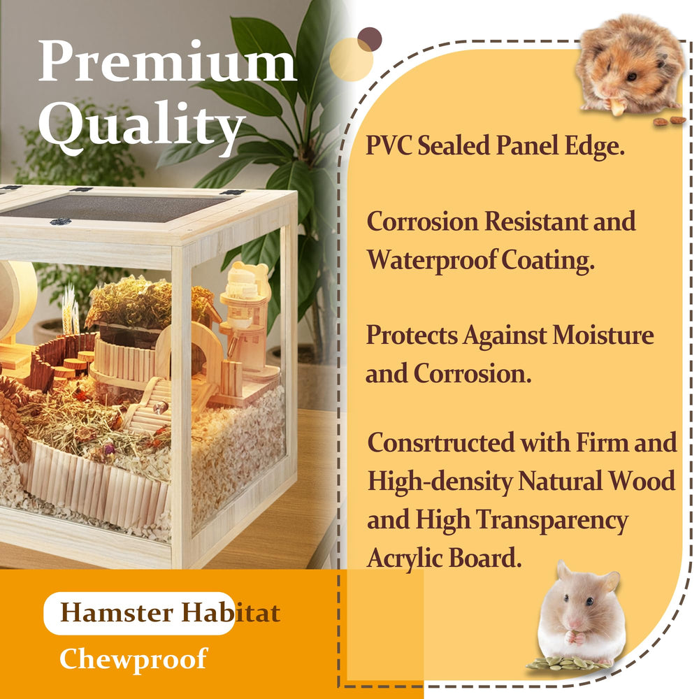 PROLEE habitat para hámster, enfoque en limpieza diaria