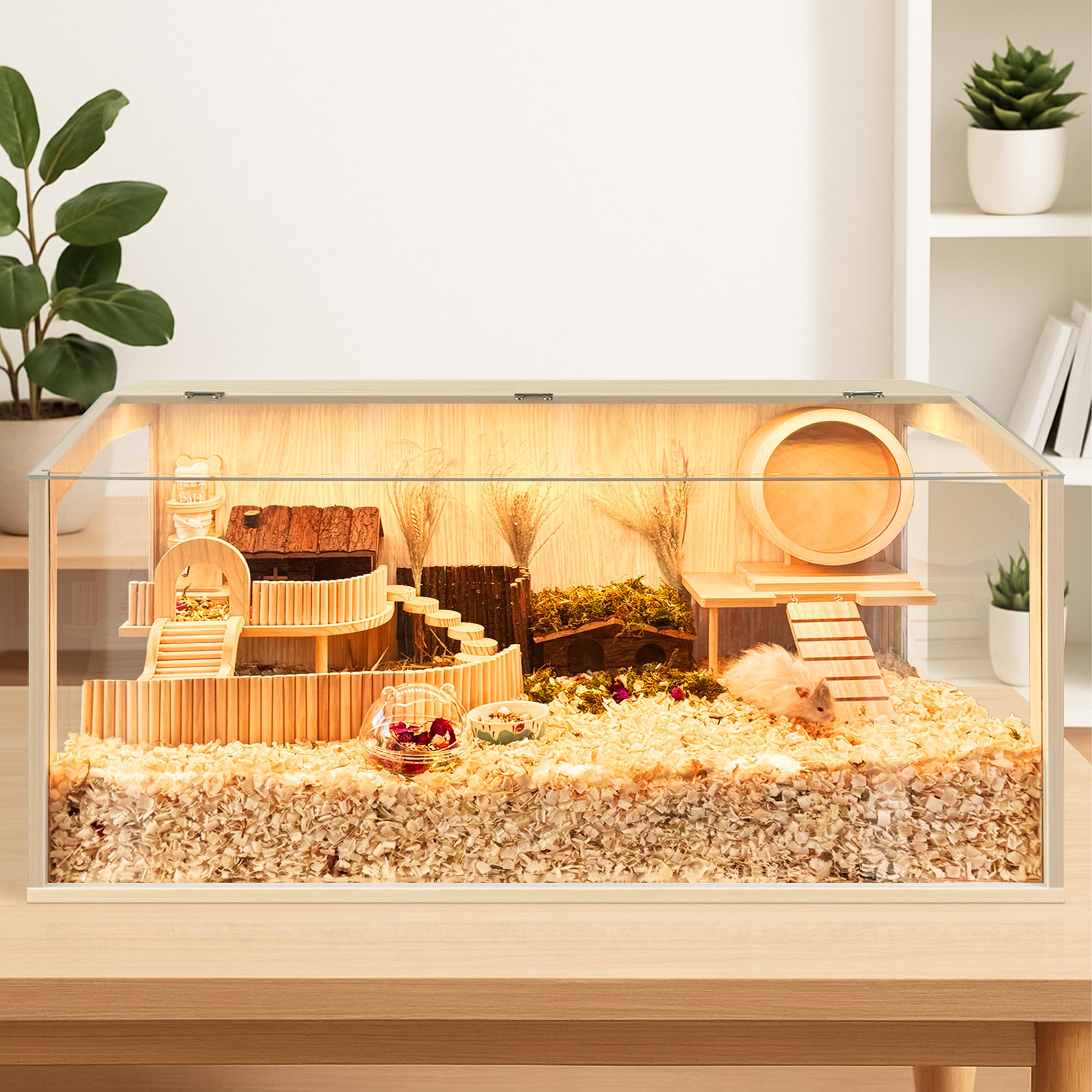 Jaula PROLEE de madera premium para mascotas, diseño duradero