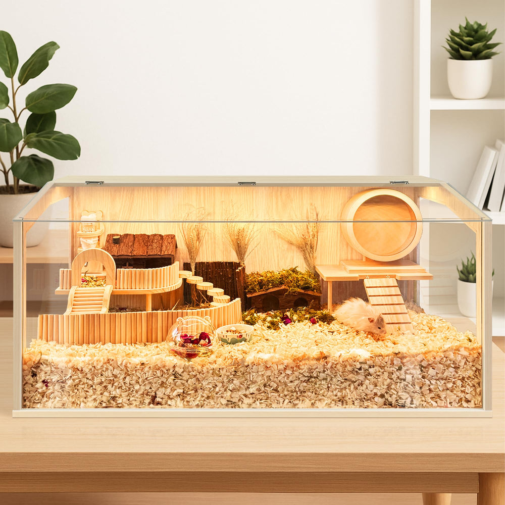 Jaula PROLEE de madera premium para mascotas, diseño duradero