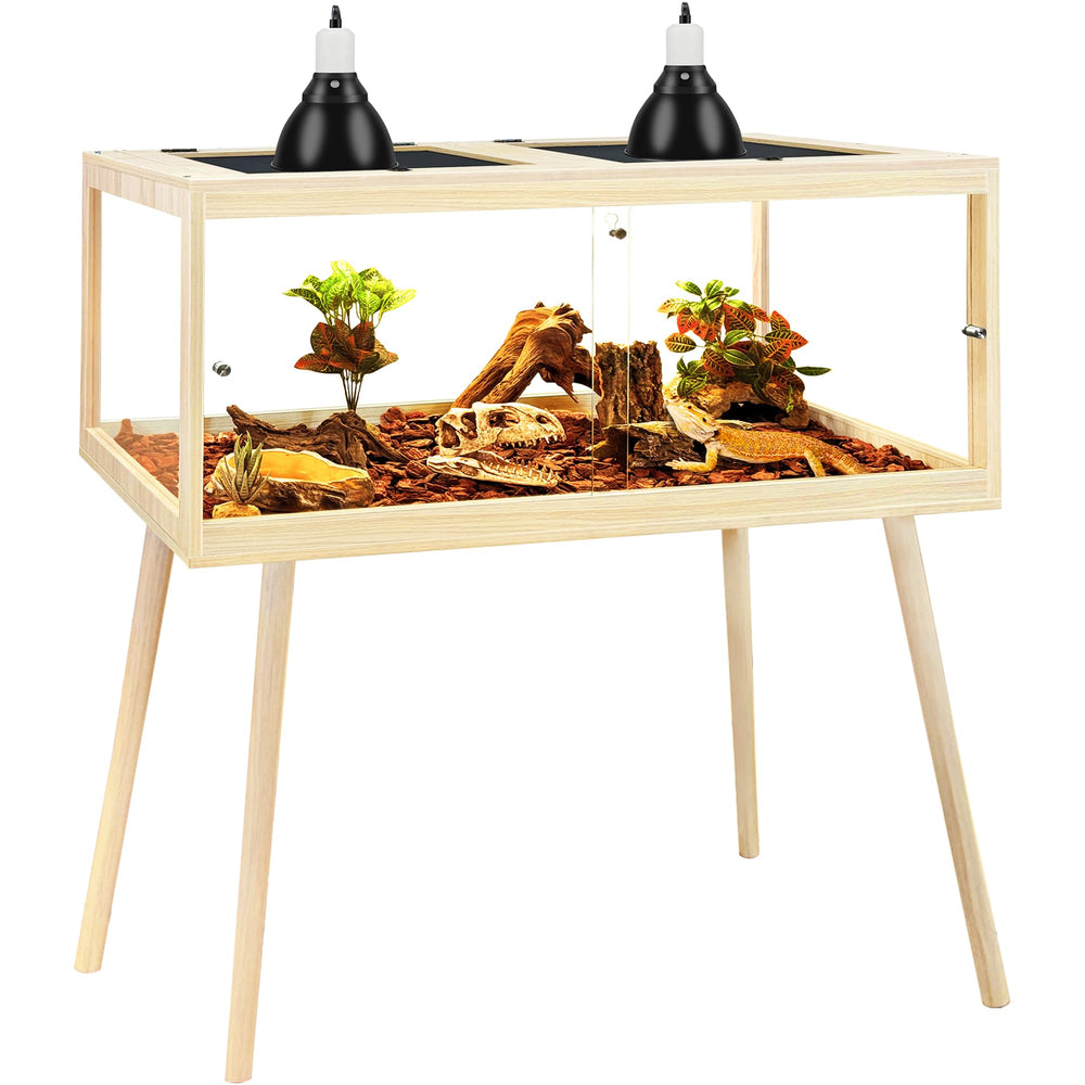 PROLEE tanque dragon barbudo con pata soporte: seguro y estable para explorar