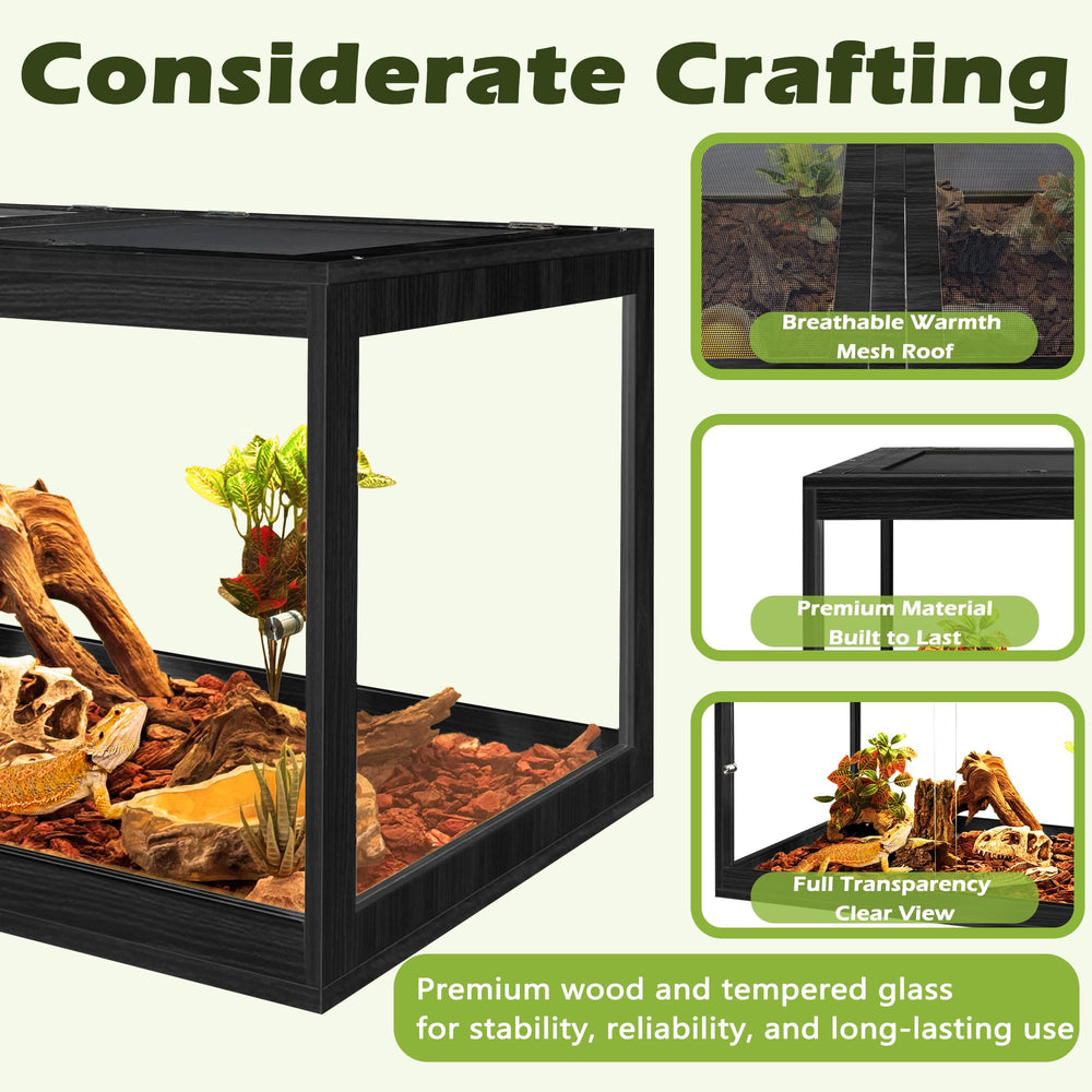 PROLEE techo malla metálica facilita ventilación adecuada para reptiles