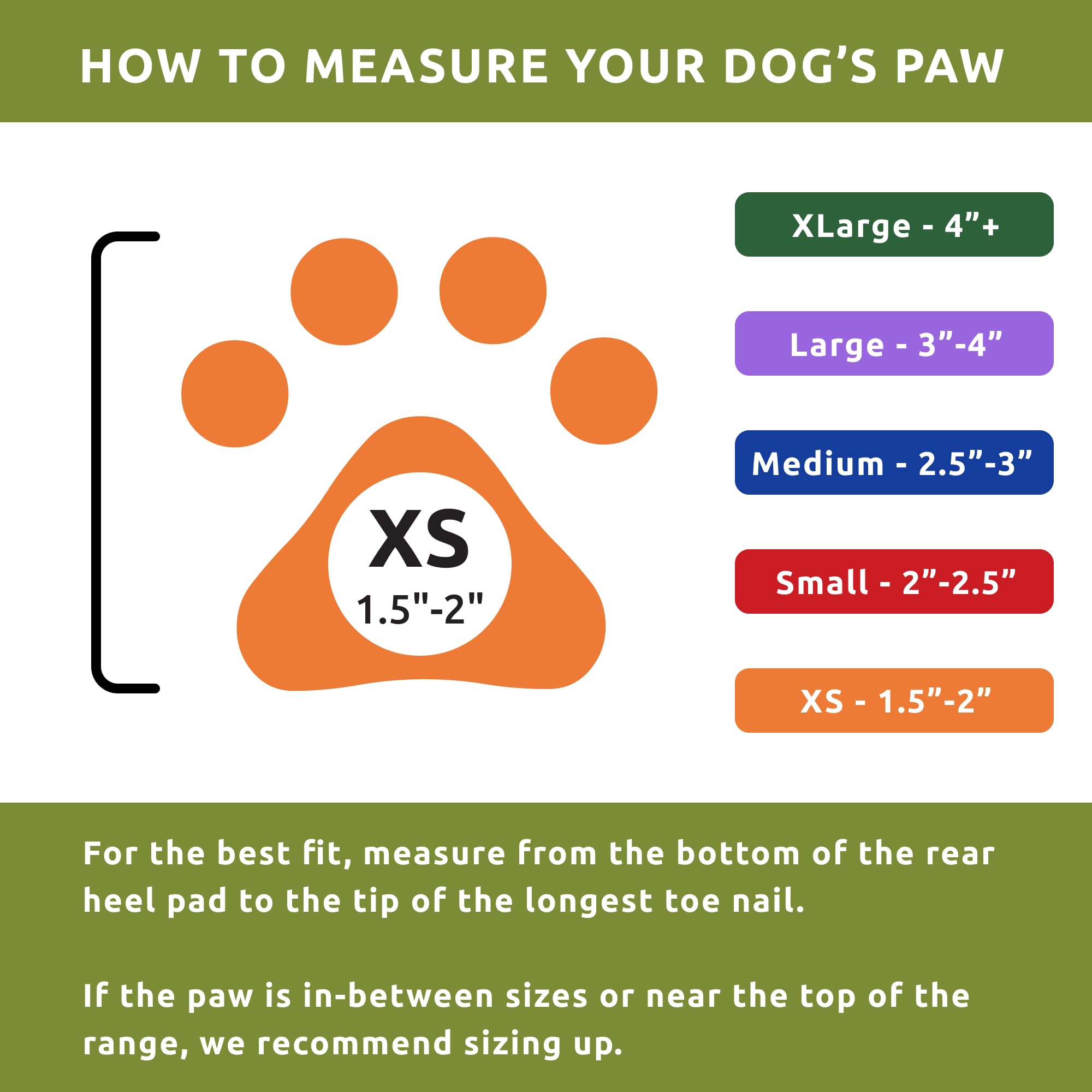 Protex PawZ botas tamaño pequeño, ajuste ideal para patas pequeñas