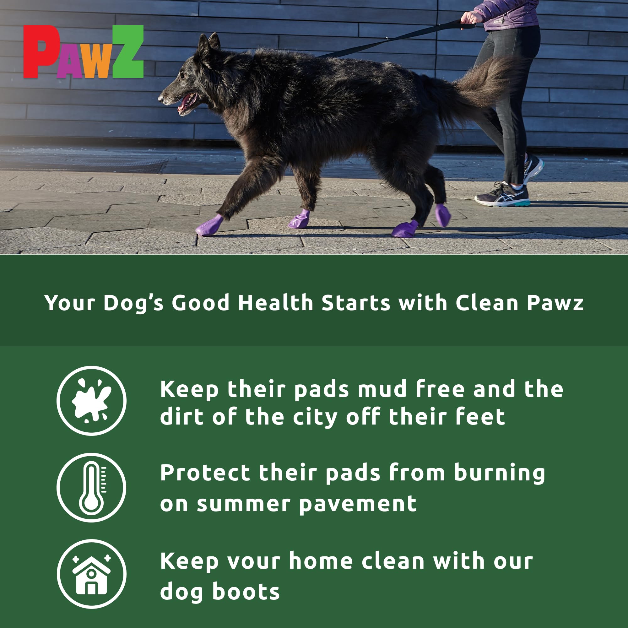 Pies protegidos en lluvia y nieve con las botas impermeables Protex PawZ