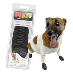 Botas Protex PawZ para perro pequeño en lluvia, protección y tracción mejorada.