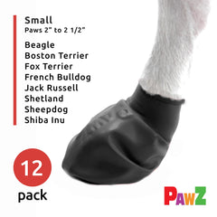 Protex PawZ botas para perro pequeño, vista cercana de la pata, agarre antideslizante