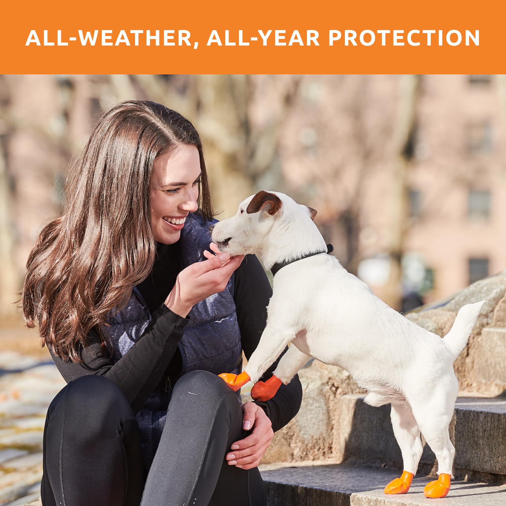 Botas de color naranja Protex PawZ para mayor visibilidad y seguridad