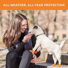 Botas de color naranja Protex PawZ para mayor visibilidad y seguridad