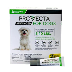 Provecta controla pulgas y garrapatas para una protección continua.