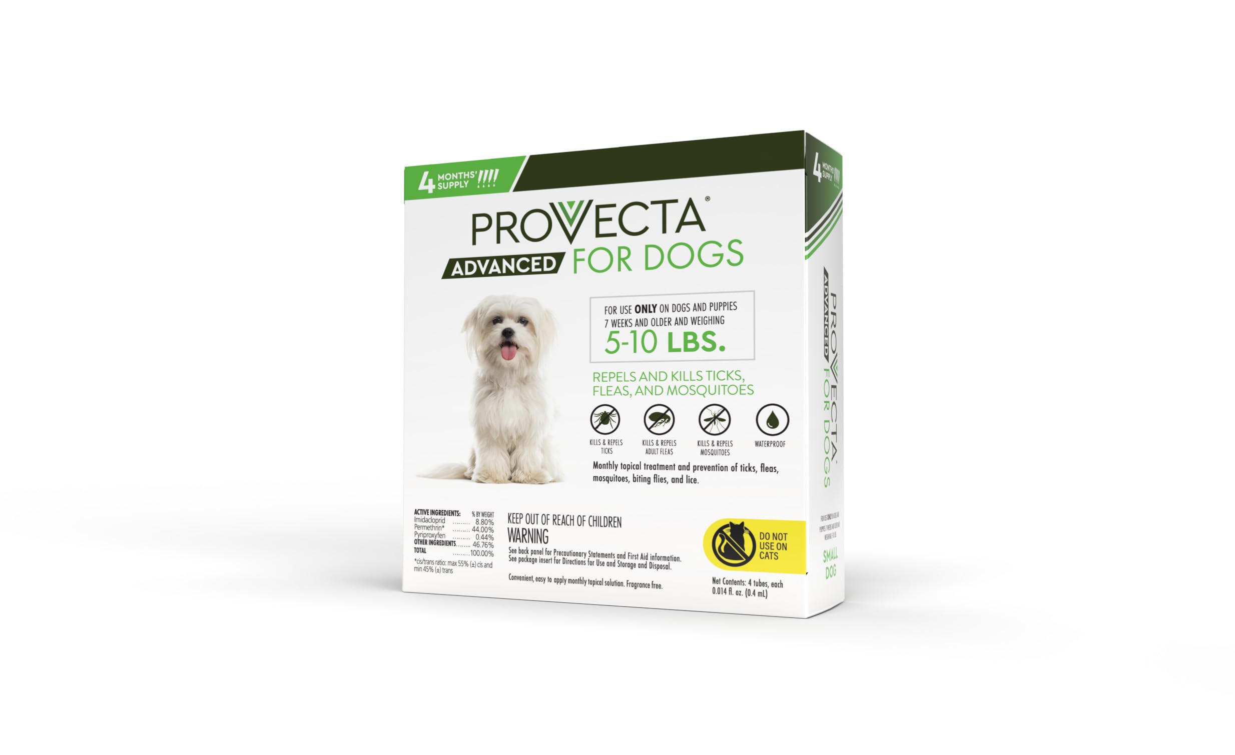 Provecta etiqueta clara e instrucciones simples para aplicar correctamente.