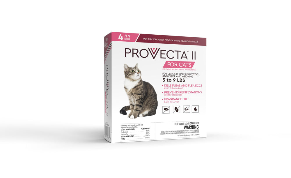 PROVECTA II gato pequeño 5-9 libras, solución tópica fácil de aplicar.