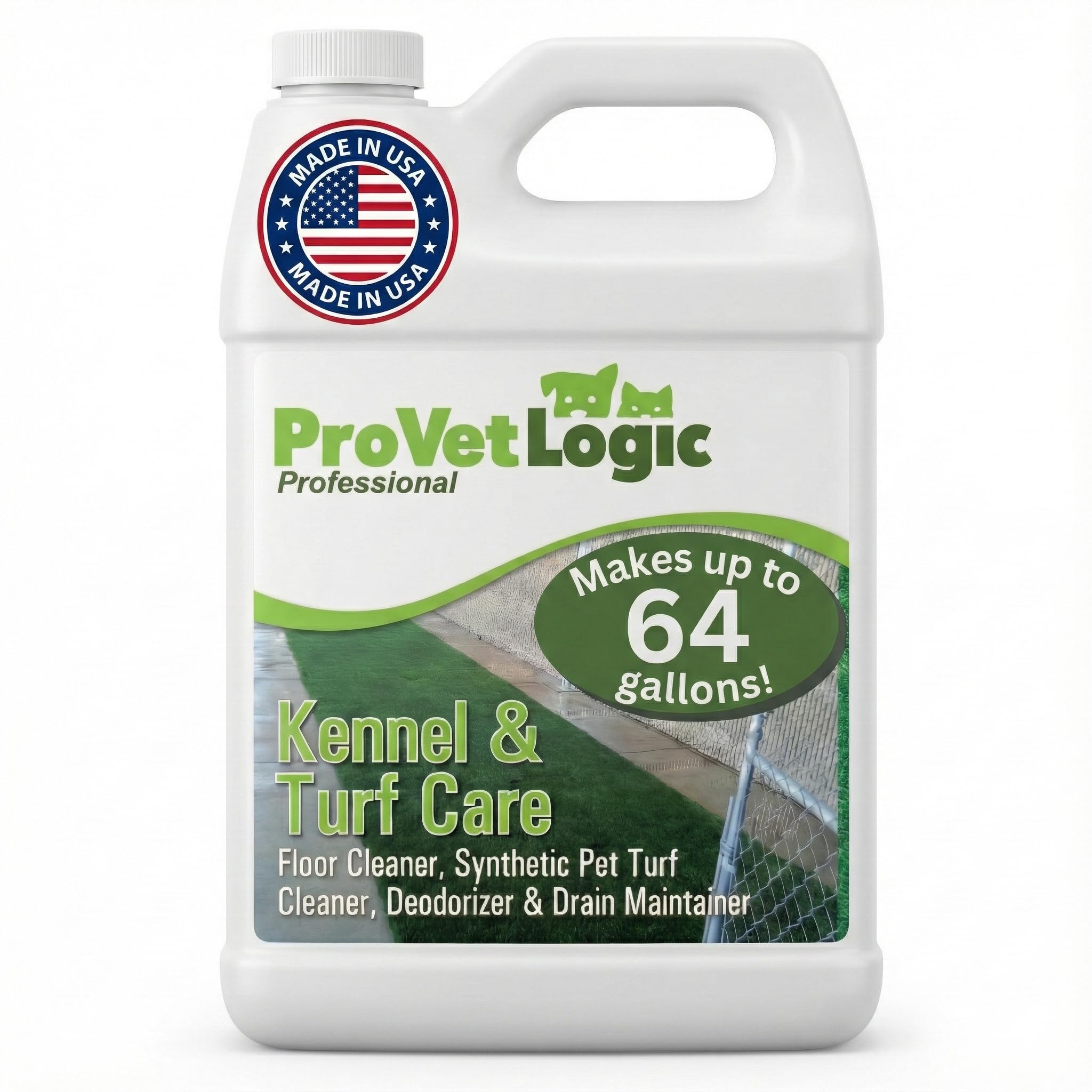 ProVetLogic limpiador Kennel para césped artificial, limpieza suave y eficaz.