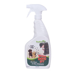 ProVetLogic Who Done It: rociador 32oz para eliminar olores de mascotas en alfombras y muebles.