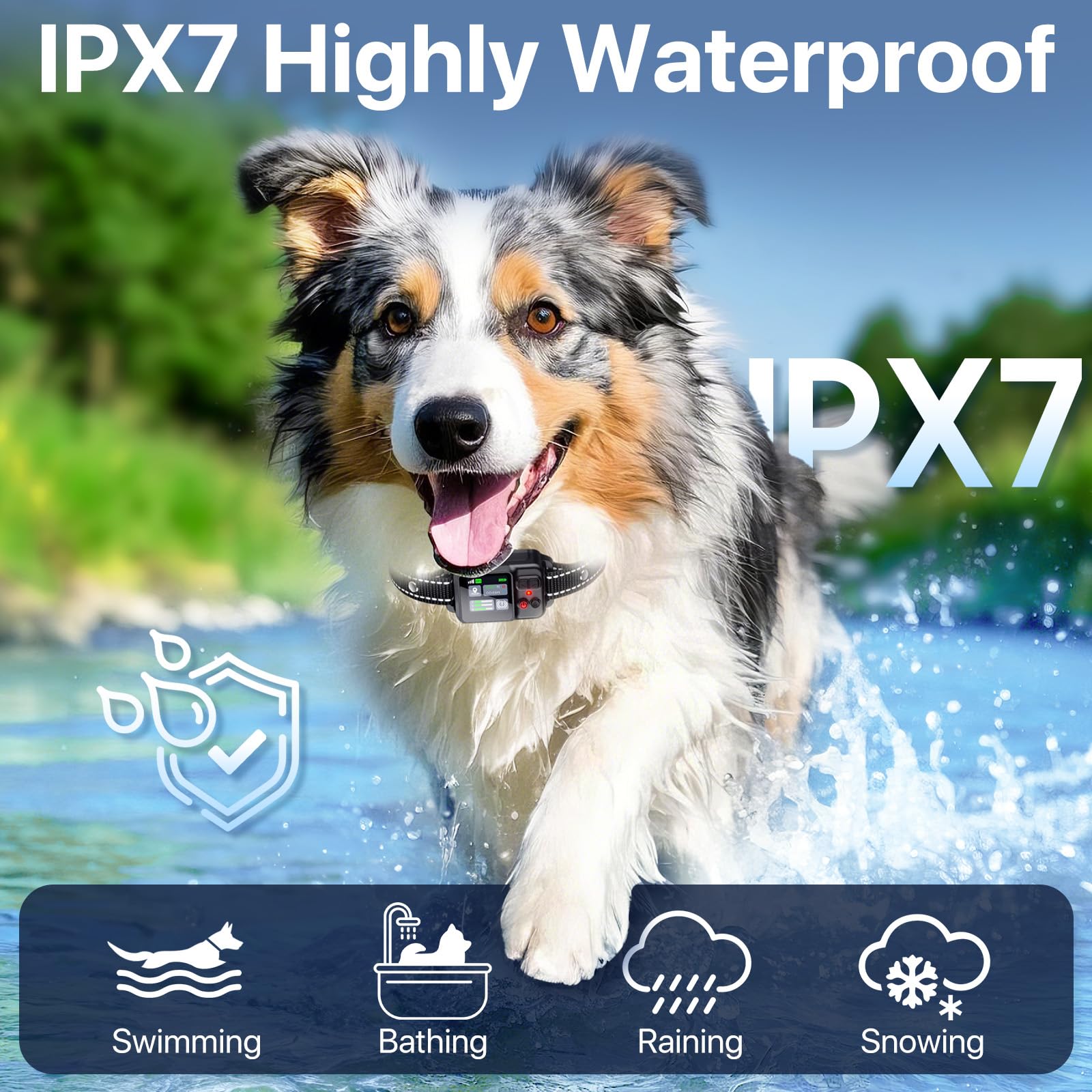 PRTRFLC IPX7 impermeable para lluvia y agua