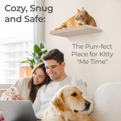 Pryde Pets estantería de pared para gatos, uso en interiores sin desorden.
