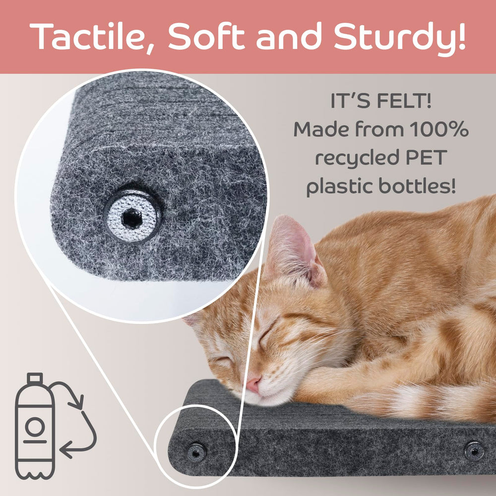 Pryde Pets estantes para gato en pared: escalada segura y ejercicio diario.