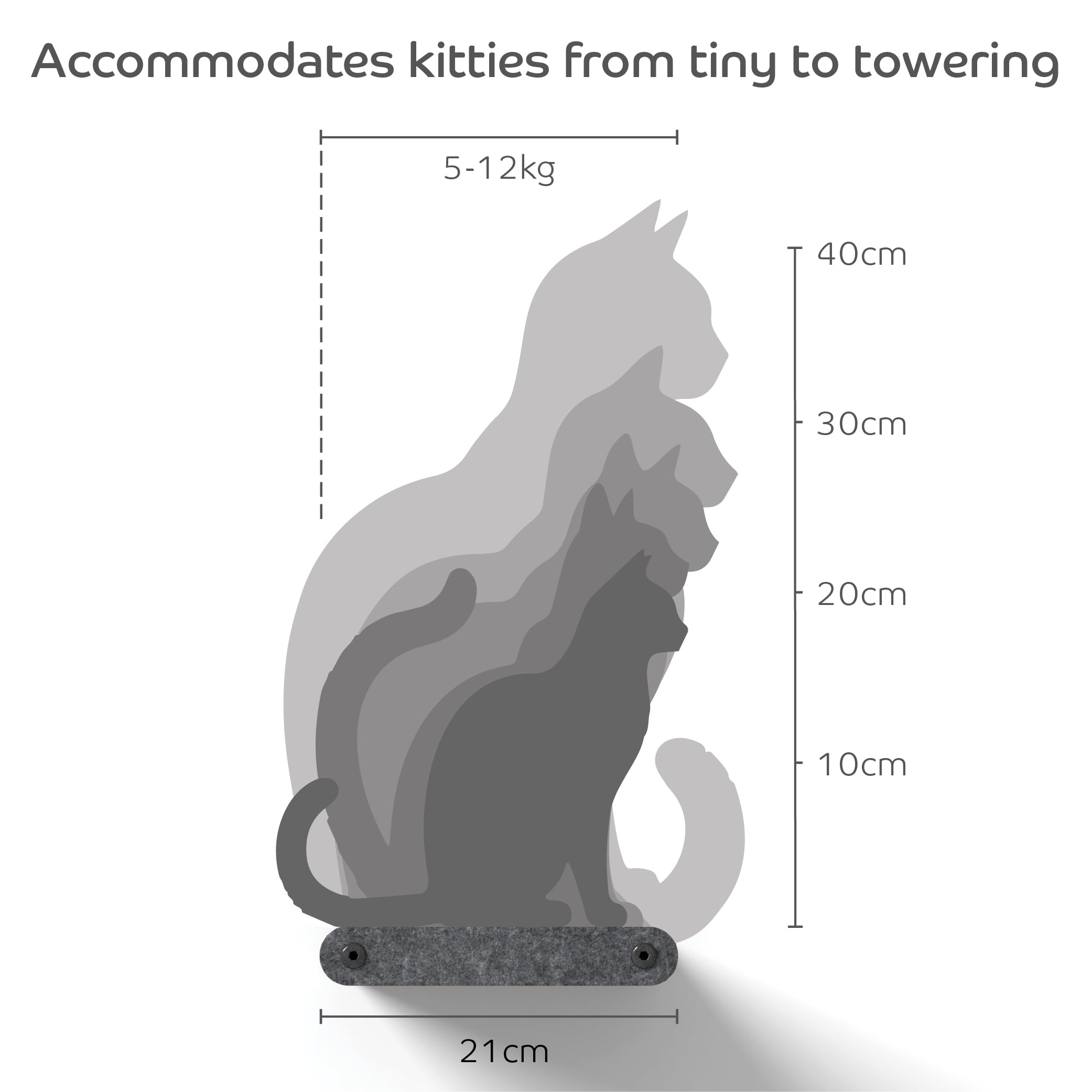 Pryde Pets estructura duradera: soporta uso diario de gatos indoor.