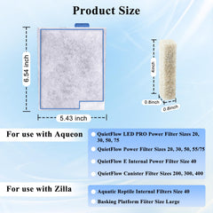 Pryitier pads reductores de amoníaco para QuietFlow y agua limpia