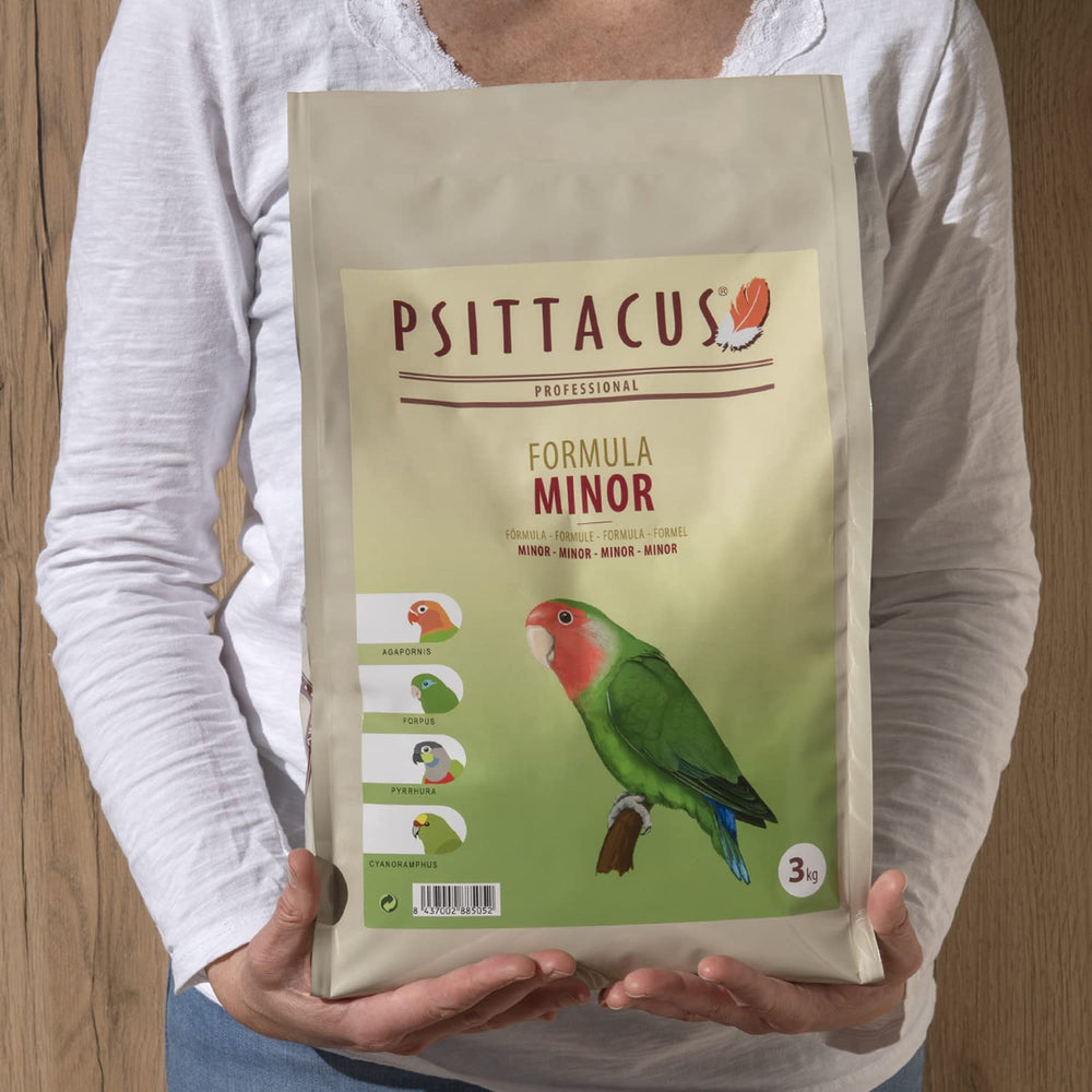 Psittacus Minor: producto fabricado en Europa, cumplimiento de estándares de calidad.