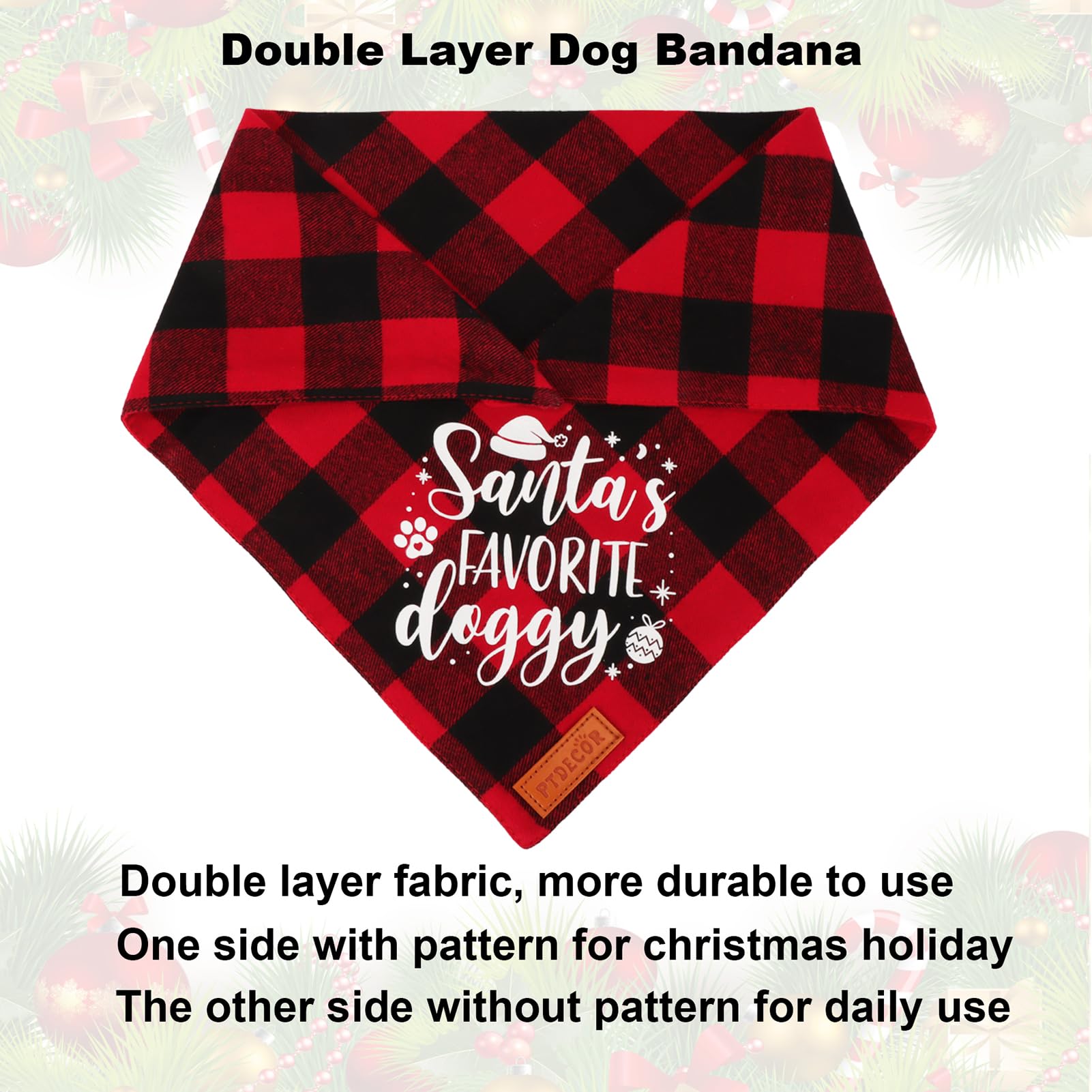 Imagen de dos bandanas PTDECOR listas para combinar en retratos.