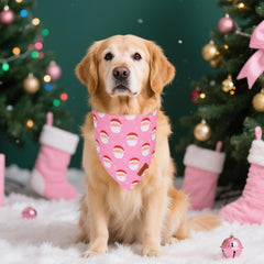 Bandana PTDECOR para perro con muneco de nieve, look divertido