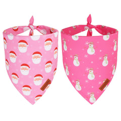 Bandana navideña PTDECOR para perro con Santa, estilo festivo