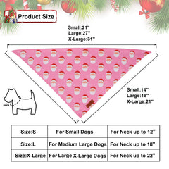 Bandanas PTDECOR de tres tallas, ajuste seguro para perros grandes