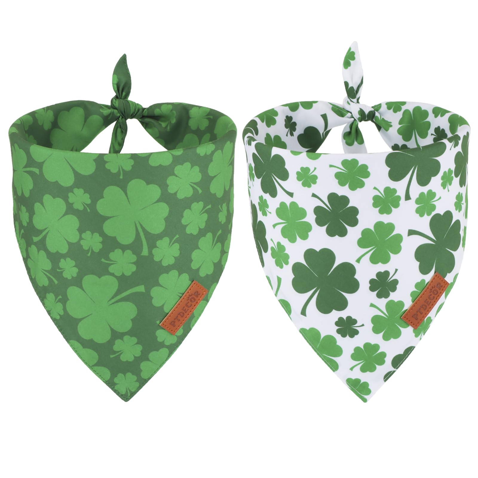 PTDECOR bandana para perros con dos caras para looks festivos.