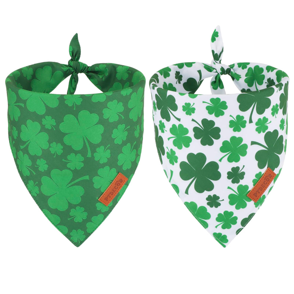 PTDECOR bandana para perros con dos caras para looks festivos.