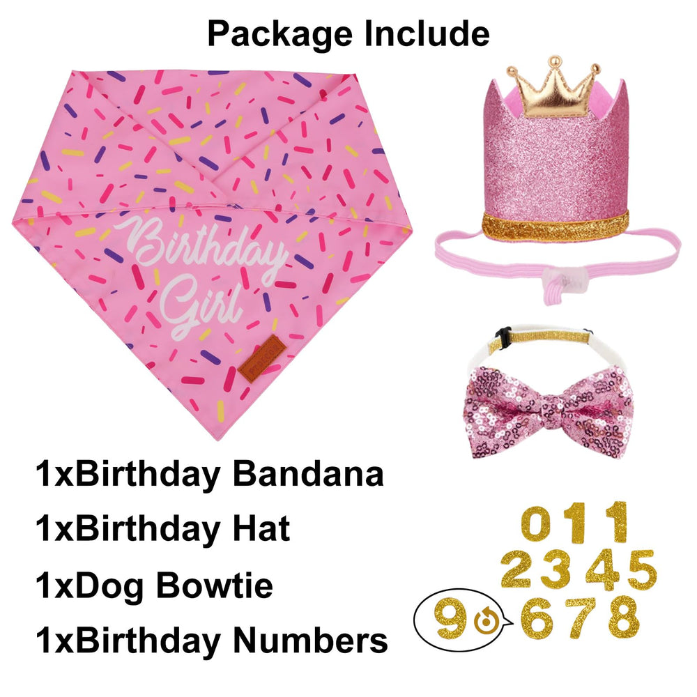 PTDECOR lazo rosa para perro, elegante y ajustable para varios tamaños