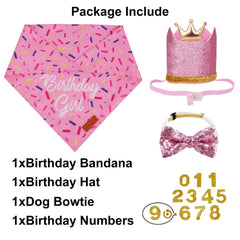 PTDECOR lazo rosa para perro, elegante y ajustable para varios tamaños