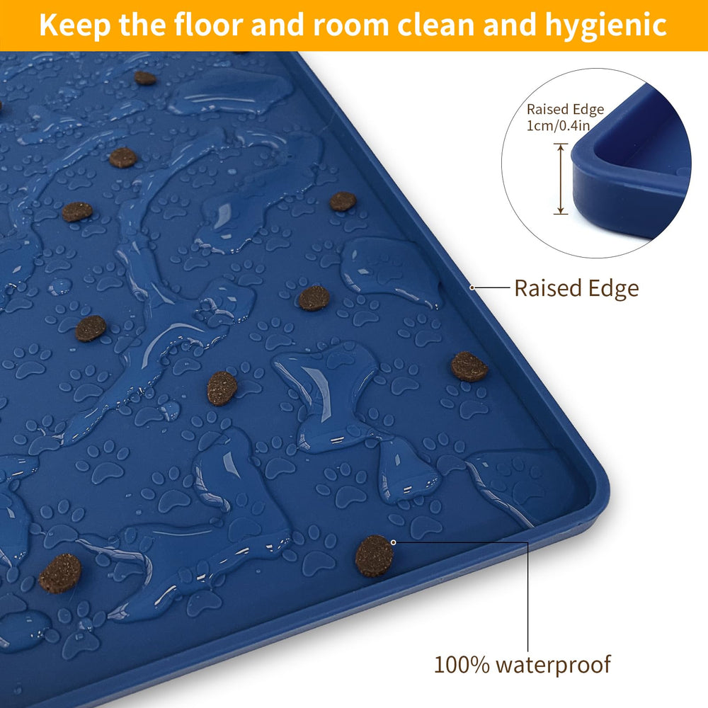 Ptlom alfombrilla silicona medidas-24-5x16-5-pulgadas se adapta a cuencos