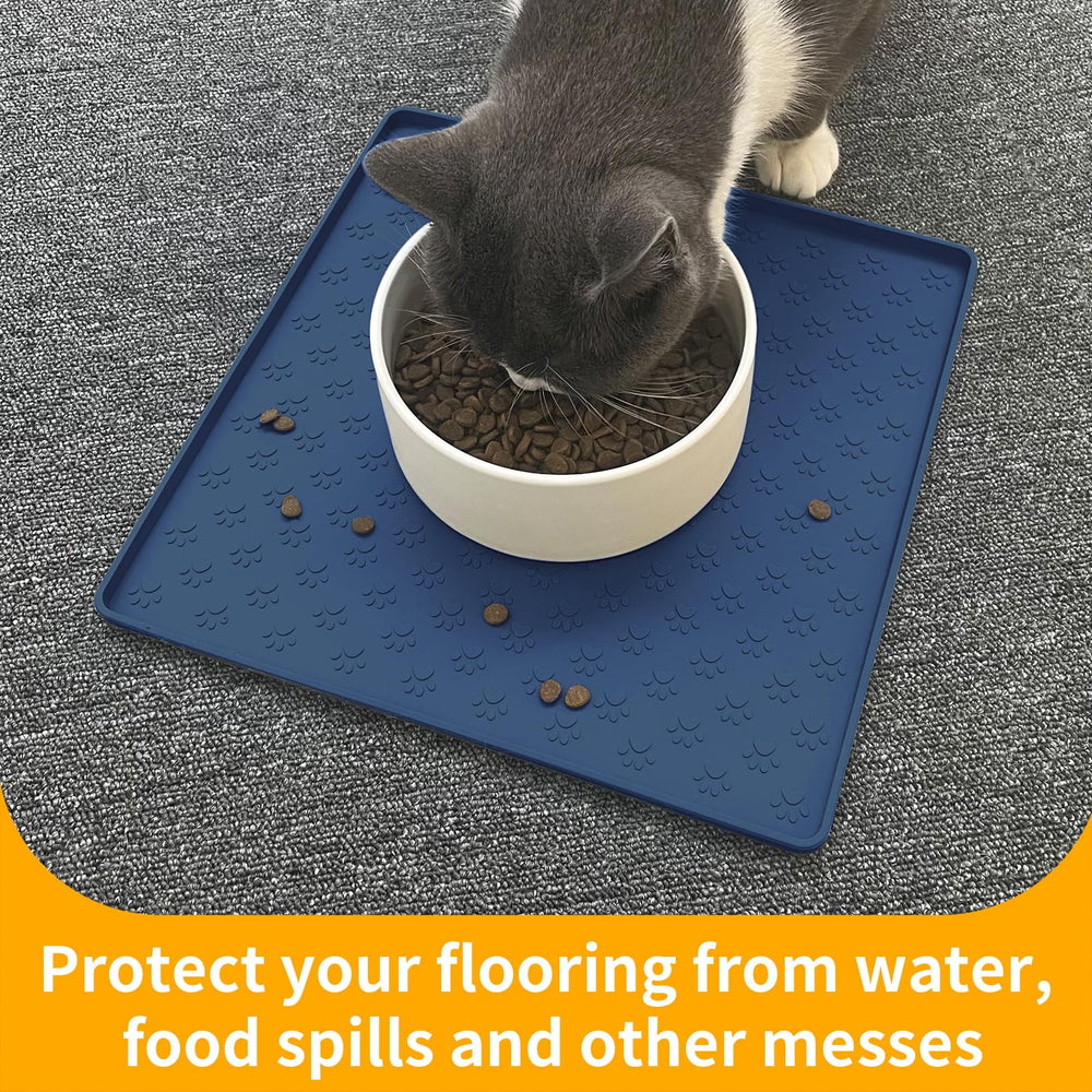 Ptlom alfombrilla impermeable para comida y bebida, protege el suelo.