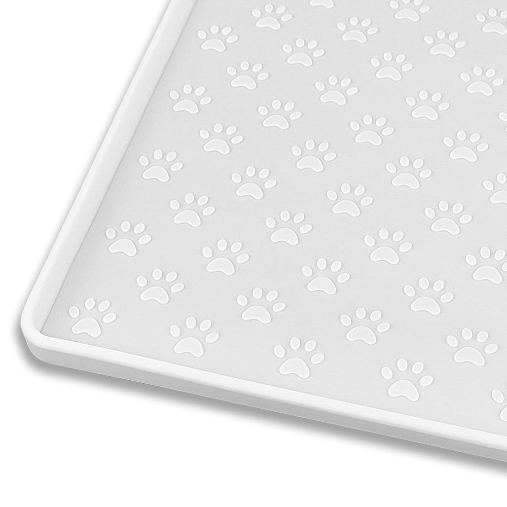 Ptlom alfombrilla de silicona para mascotas, vista general, evita derrames al comer
