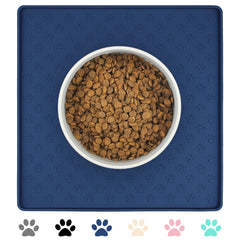 Ptlom alfombrilla de silicona para perros y gatos, anti desbordes, mantiene el suelo limpio.