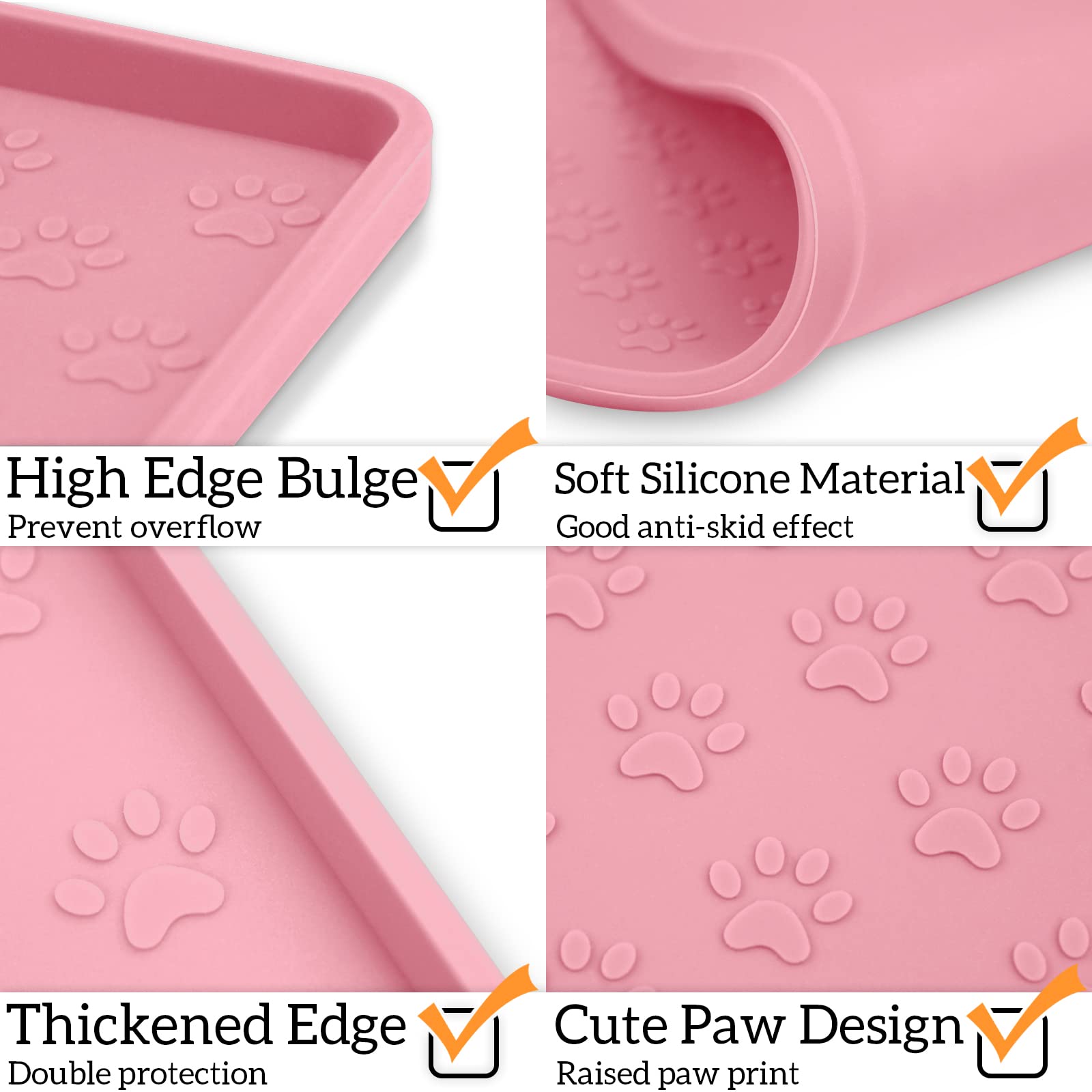 Superficie antideslizante mantiene estable el cuenco del perro o gato