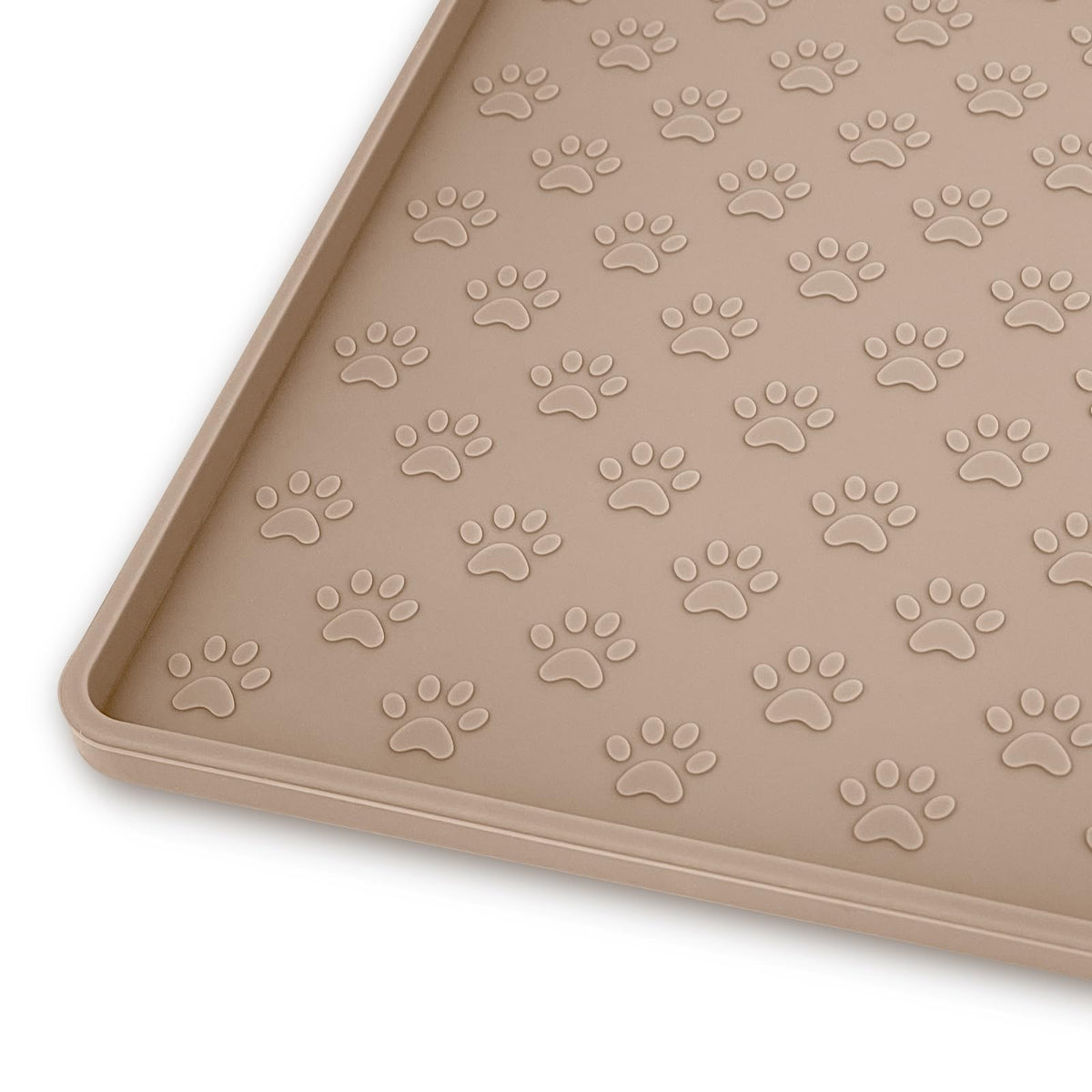 Ptlom mantel para perros antideslizante con bordes elevados protege el área de comer.