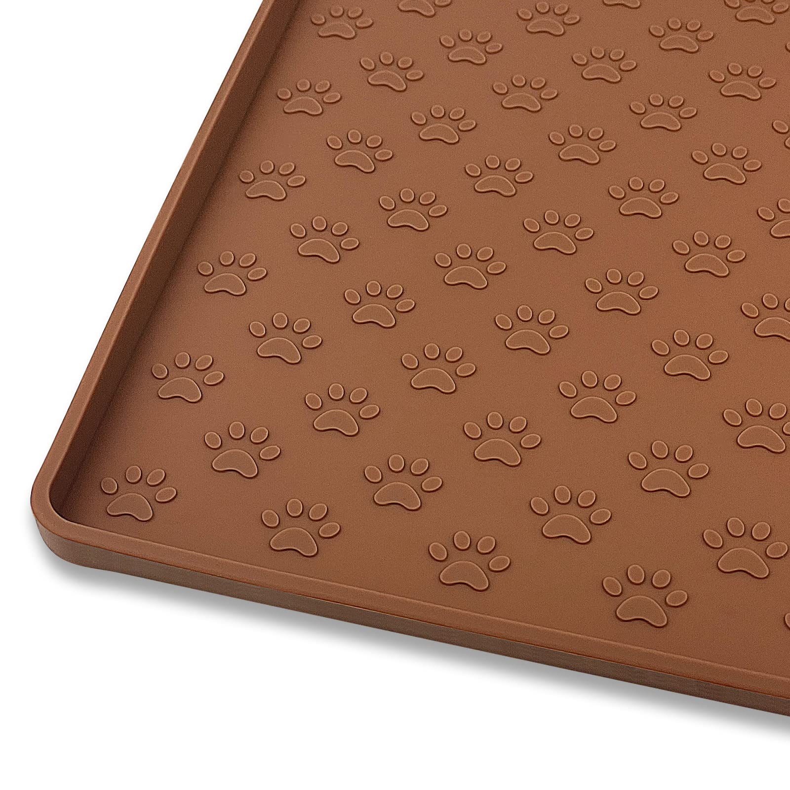 Ptlom mat de silicona para comida de perros anti-derrame, facilita la limpieza.