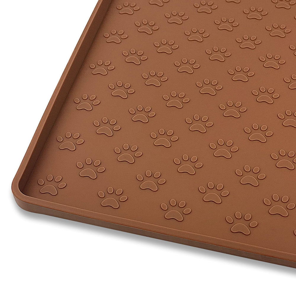 Ptlom mat de silicona para comida de perros anti-derrame, facilita la limpieza.