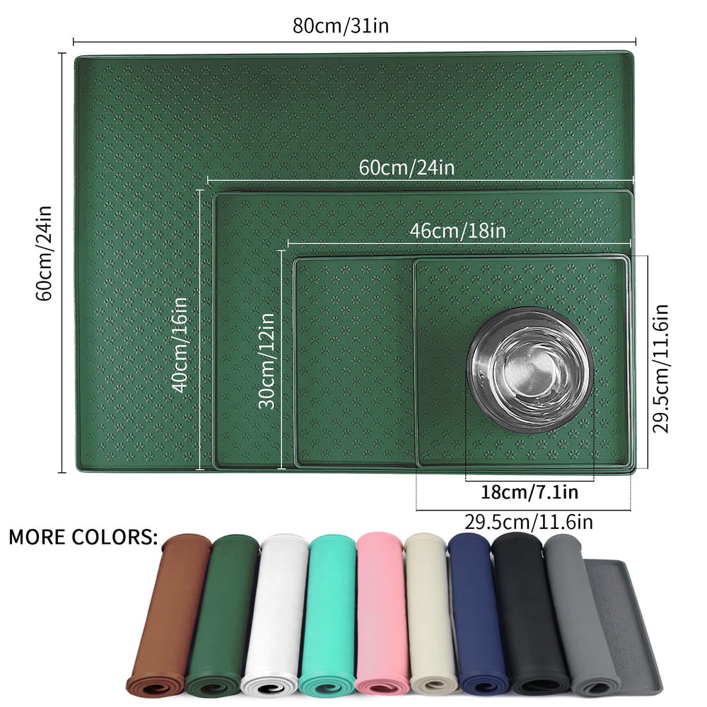 Ptlom alfombrilla de silicona con borde anti-desborde evita derrames.