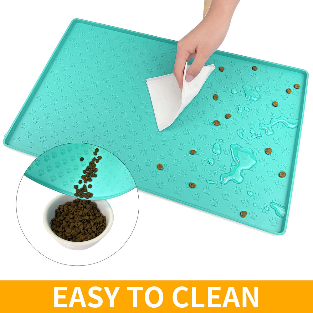 Ptlom placemat disponible en tamaños para perros y gatos verde.