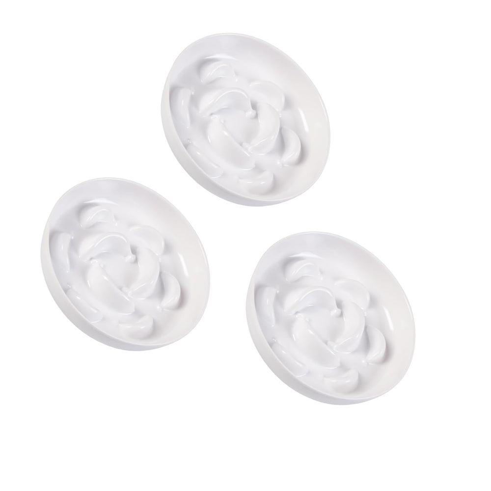 PTOBER tazones gato laberinto blanco, ideal para comer despacio