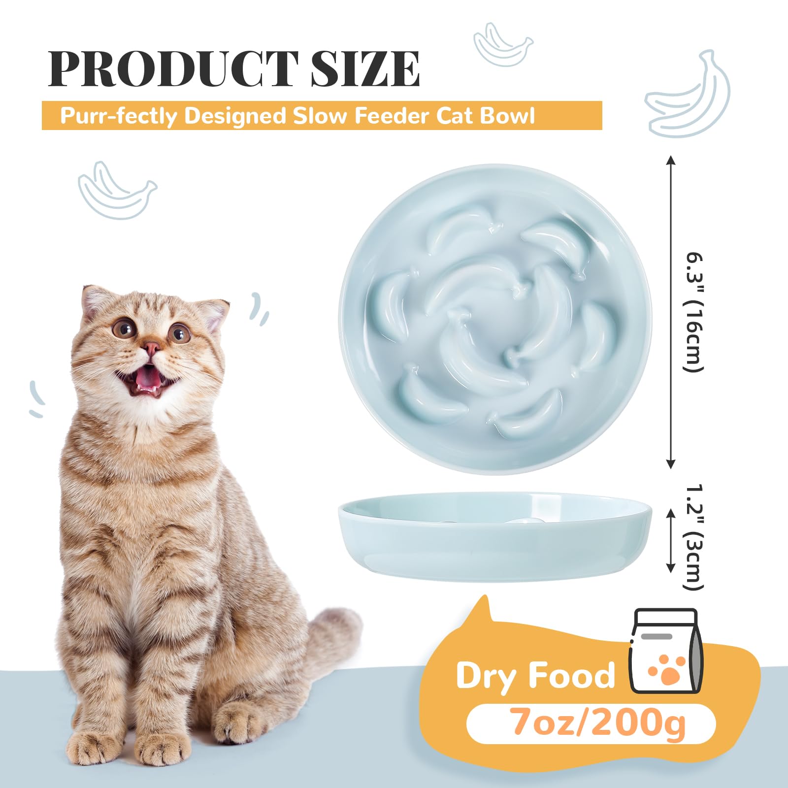 PTOBER tazón melamina blanco, material seguro para gatos y fácil limpieza